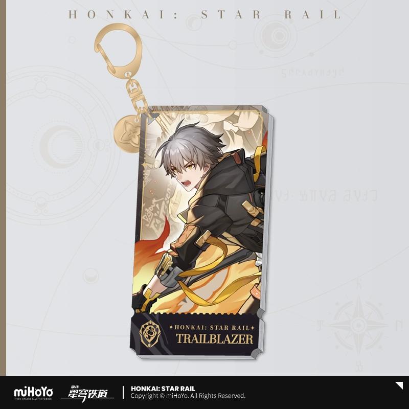 Sunsyea Honkai Star Rail Официальный мерч miHoYo Оригинальный Аутентичный Путь Сохранения Акриловый стенд Брелок Значок Авантюрин