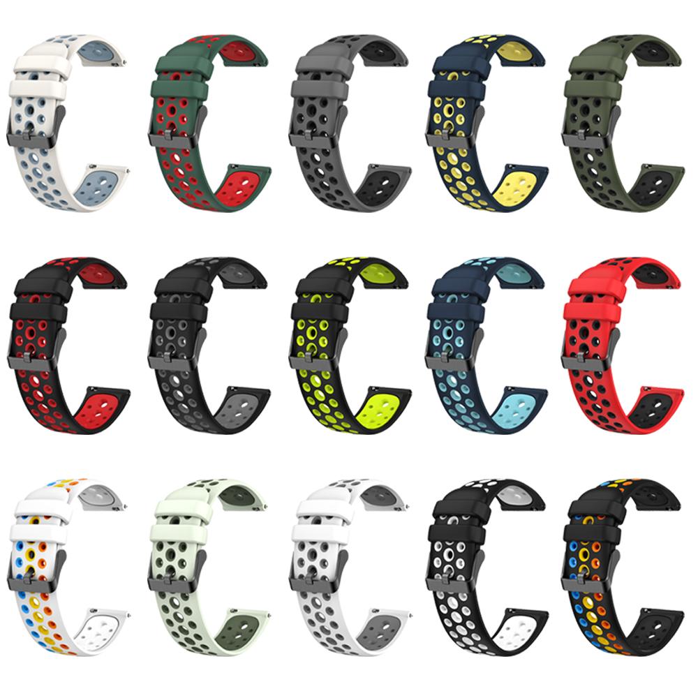 22mm Silicione Band for Huawei GT6 Pro GT6 46mm Two-tone Round Hole Sport Band for Huawei GT6/5/4 GT6/5 Pro 46mm Universal Strap