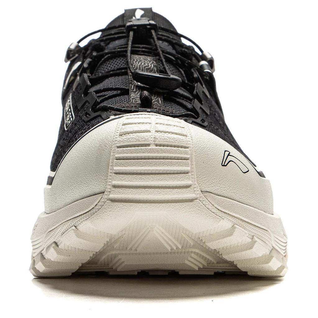 Li Ning CF Hiking Pro Модные Удобные Прочные Водонепроницаемые Дышащие Кроссовки для Хайкинга с Низким Верхом Унисекс Кроссовки для Хайкинга Черно-Белые AHTU017-10