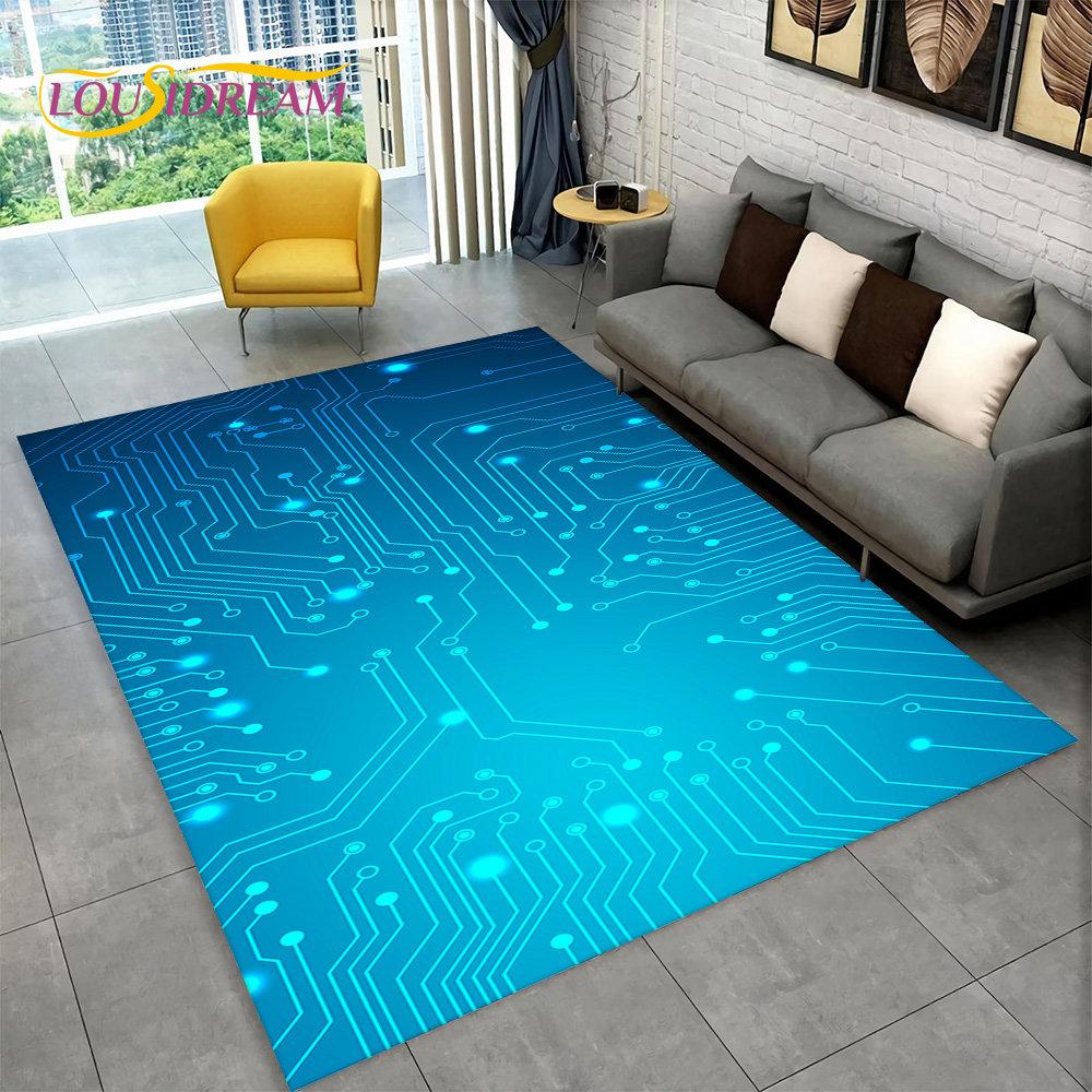 Коврик с 3D чипом, ковер для дома, гостиной, спальни, дивана, игровая комната, коврик для декора, детский игровой нескользящий напольный коврик