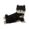 Dog Figurine Interior Polyresin Animal Stretch Kuroshiba Shiba Benny's Benny's QB-028GBK