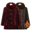 Winter Thermal Coat, Winter Velvet Thickened Women's Coat, Mink Old Lady Cotton-padded Coat