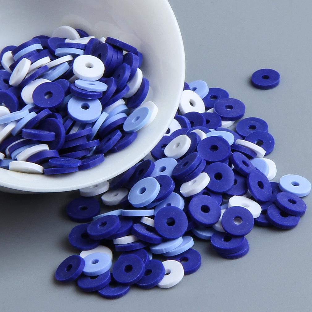 10 г бусин из полимерной глины сплошного цвета для браслетов и ожерелий - Разделительные бусины ручной работы