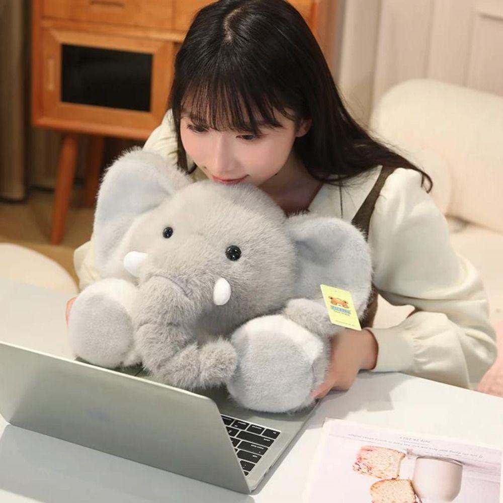 Stuffed Animals Elephant Plush Doll Back Cushion Elephant Doll Stuffed Elephant Toy Baby Infants