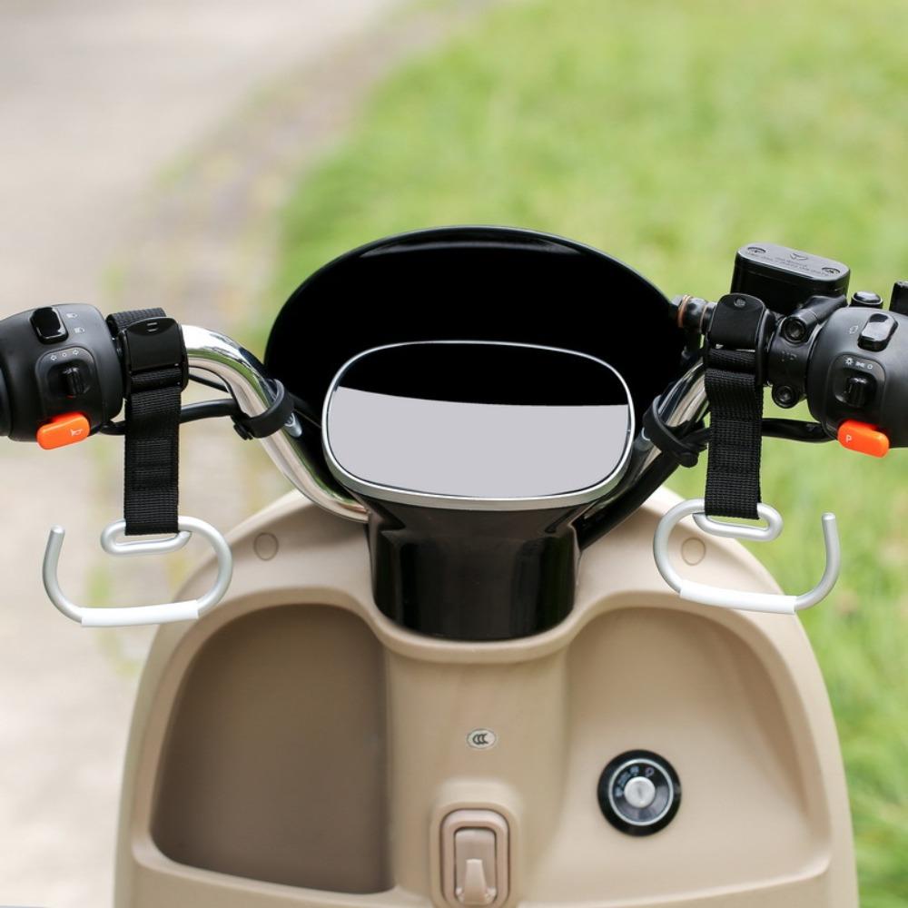 2PCS Extended Length Handlebar Hook Hanging Bracket Handlebar Mount Hook Daily Item Hanging