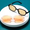 Очки солнцезащитные Simplicity Retro, модная маленькая оправа Tide Brand, овальные, пластиковые, розовые, черные, женские, мужские, хип-хоп очки, популярные, женские, мужские, новые солнцезащитные очки