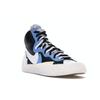 Sacai x Nike Blazer Mid Черный Синий Унисекс Кроссовки Университетский Синий Парусный Белый BV0072-001
