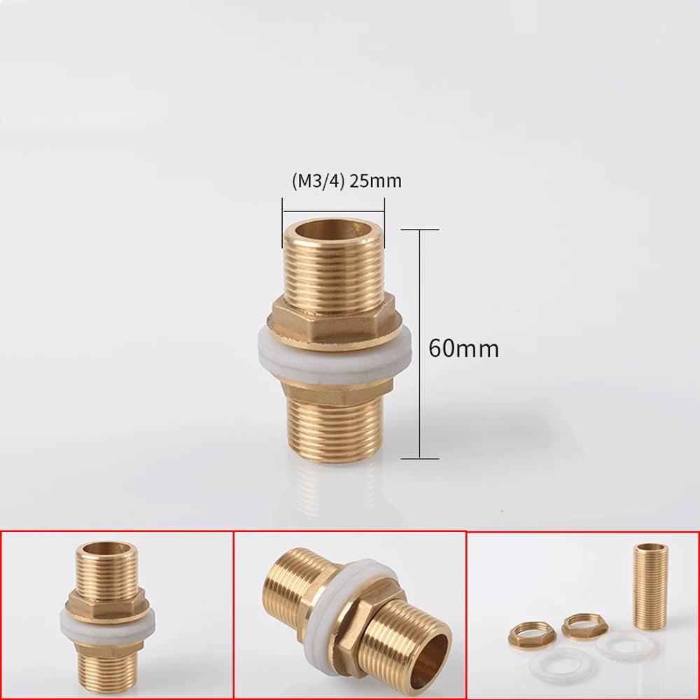 1/8" 1/4" 3/8" 1/2" 3/4" BSPP Наружная полная резьба Бочонок-ниппель Переборочный латунный соединитель Фитинг для бака