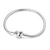 Original 925 Silver Charm Bracelets Heart Clip Bead Snake Chain Bracelet Fit Charms Beads Diy For Woman Fine Jewelry