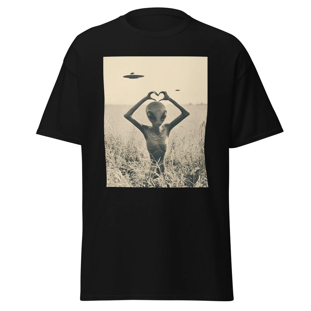 Alien Love Tshirt I Love You Ufo Field