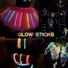 Glowing Bracelets Headbands Fluorescent Sticks 100 Firefly Sticks