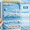 Альбом для эскизов A4/8K/16K Утолщенный 60 листов 160 г Для рисования Акварель/Масло/Цветные карандаши Пустой альбом для рисования