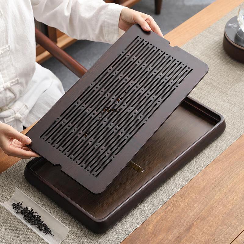 Small Bamboo Draining Tea Tray