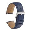 Ремешок для часов Calum из натуральной гладкой кожи с быстрым креплением, ремешок для умных часов 12 мм 24 мм, темный - (18мм, синий)