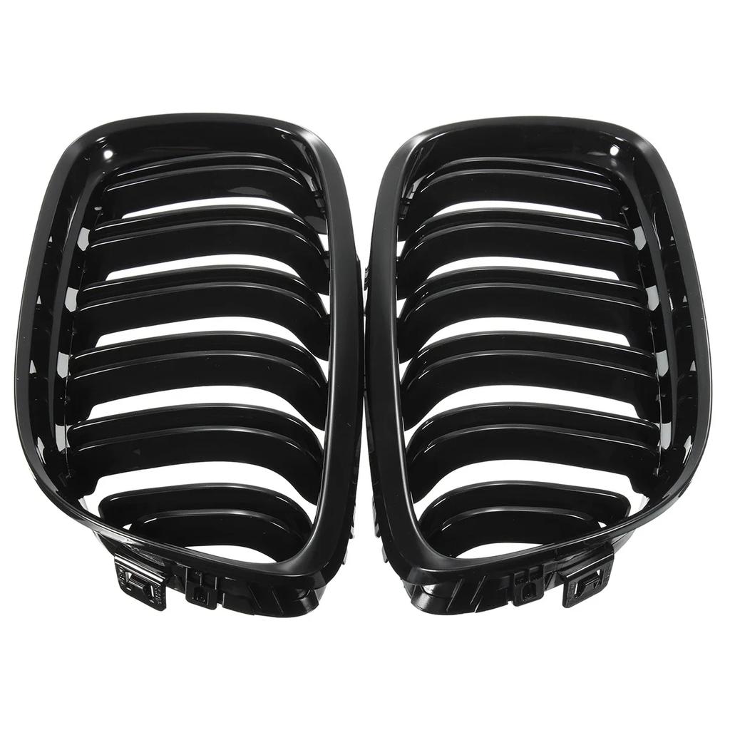 Pair Front Kidney Double Slat Grill Grilles For BMW E90 E91 LCI 3 Series Sedan Wagon 325i 328i 335i 335xi 330i 2009-2013