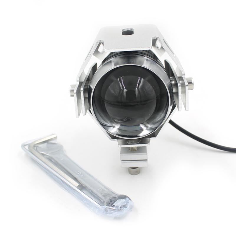 LMoDri мотоциклетные фары, вспомогательная лампа U5, светодиодный прожектор для мотоцикла, аксессуары 12 В 125 Вт, модифицированная часть 2