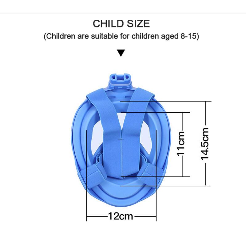 OLIKEI Детская маска для дайвинга с полным лицом, противотуманная герметичная маска для подводного плавания с аквалангом, подводные очки, маска для безопасного дыхания, плавательная маска для детей