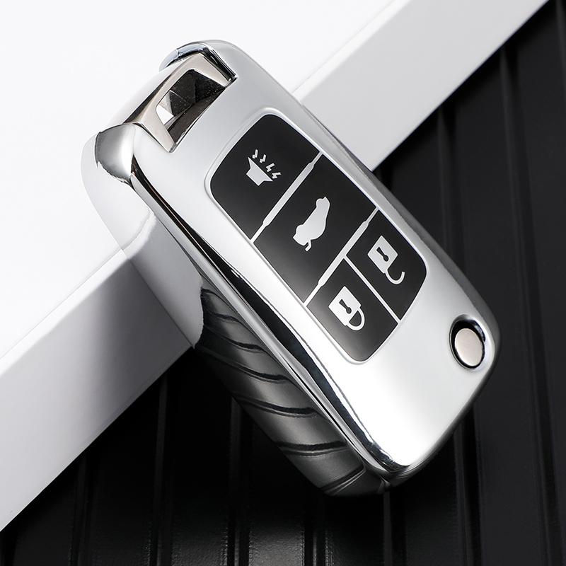 Мягкий силиконовый чехол-брелок для ключа Chevrolet, Buick, Cruze, Aveo, Trax, Opel Astra, Corsa, Meriva, Zafira, Antara J (4 кнопки)
