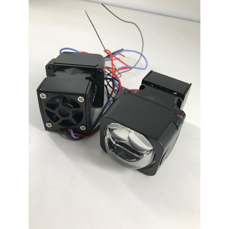 1 шт. 1,5 дюйма, модуль линзы с двойной прямой матрицей, светодиодная фара высокой мощности, белый, желтый, дальний и ближний свет, суперяркий конденсатор