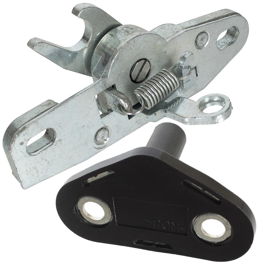 Opel Movano A 1998- lock + bolt catch UPPER right sliding side door 2 pcs. SET