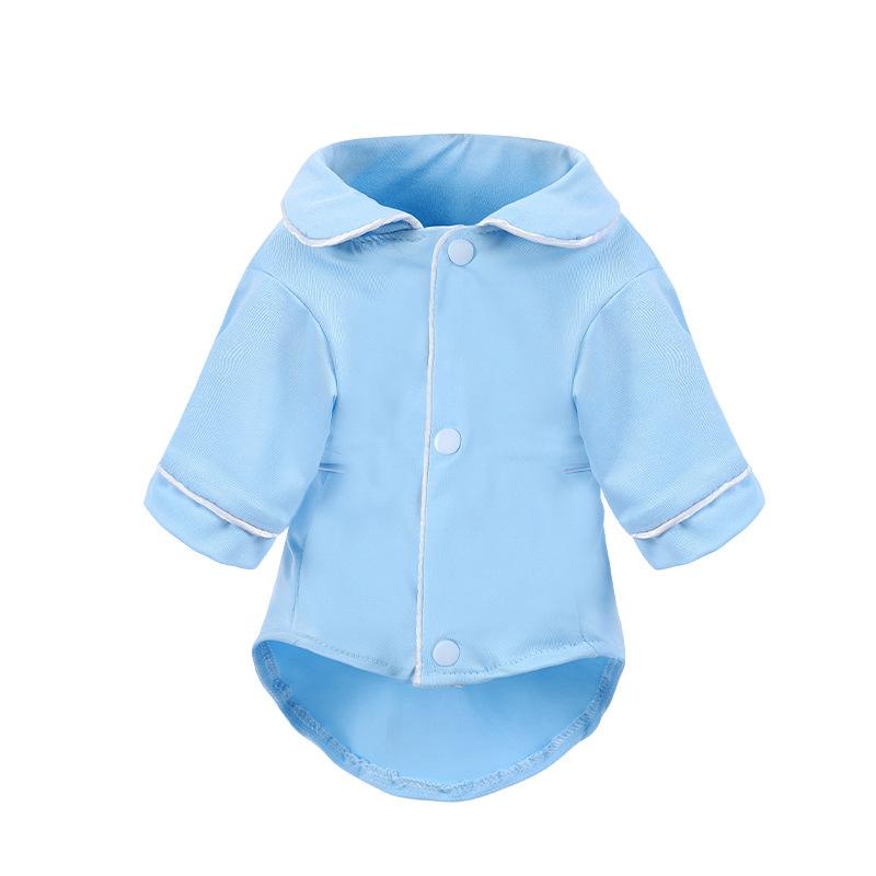 Dog Pajamas, European, American and Korean Versions of French Xiaoxiangfeng Dou Cat Clothing, Home Pet Clothes