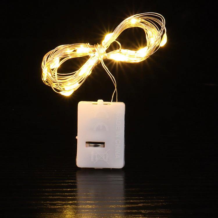 2M Flashing LED Light Strings / Christmas Party Gift Box Decorations / Outdoor Garland Lights / Battery Garden Fairy String Lights