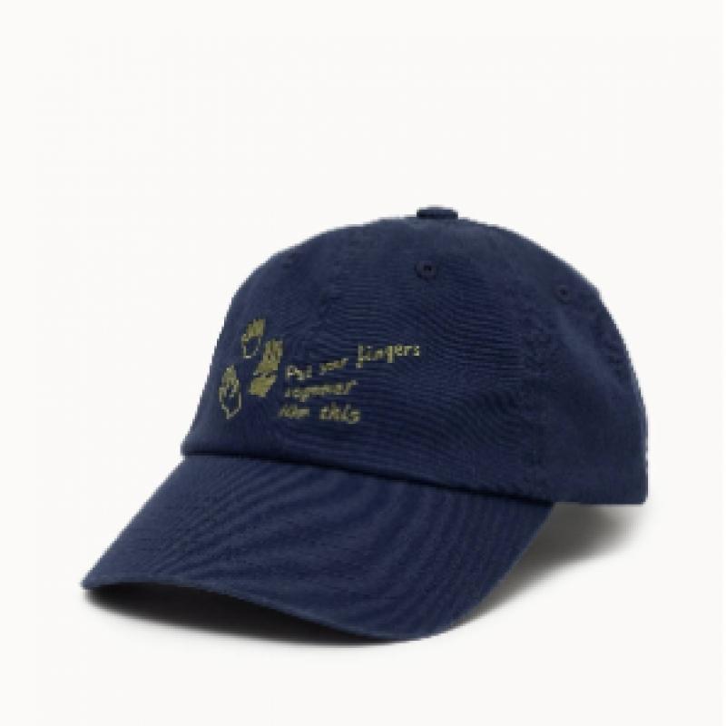 Budhi Mudra Graphic Cap  Navy  B61003ehc2g N01 