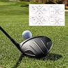 50 шт. этикеток для гольфа с защитной лентой для улучшения точности и дальности удара по мячу для гольфа. Наклейка для удара по мячу для клюшек Iron Wood Fairway.