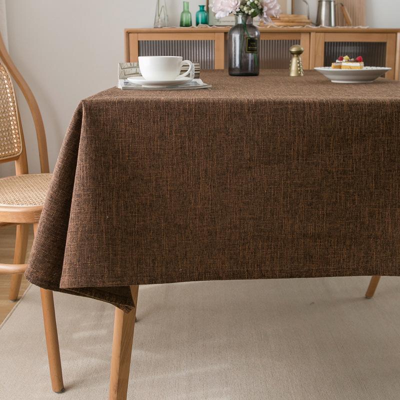 Waterproof Rectangular Tablecloth Farmhouse Anti Shrink Wrinkle Resistant Soft Decorative Fabric Table Cover