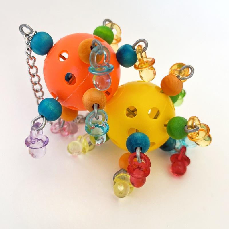 Игрушки для попугаев, Пионы Черного Феникса, Шарики для птиц малого и среднего размера, Разрушение, Вентиляция, Грызение, Шарик с отверстиями, Принадлежности для птичьей клетки