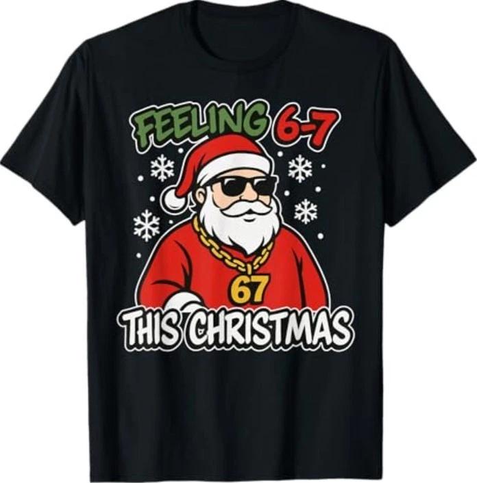 Funny Christmas 6-7 67 Six Seven Meme Christmas T-Shirt