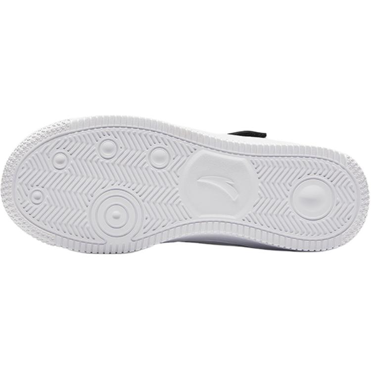 Anta Kids Synthetic Leather Fashion Versatile Non-Slip Wear-Resistant Lightweight Shock Absorbing Mid-Top Kids Skate Shoes Men Skate Shoes A12438004-4