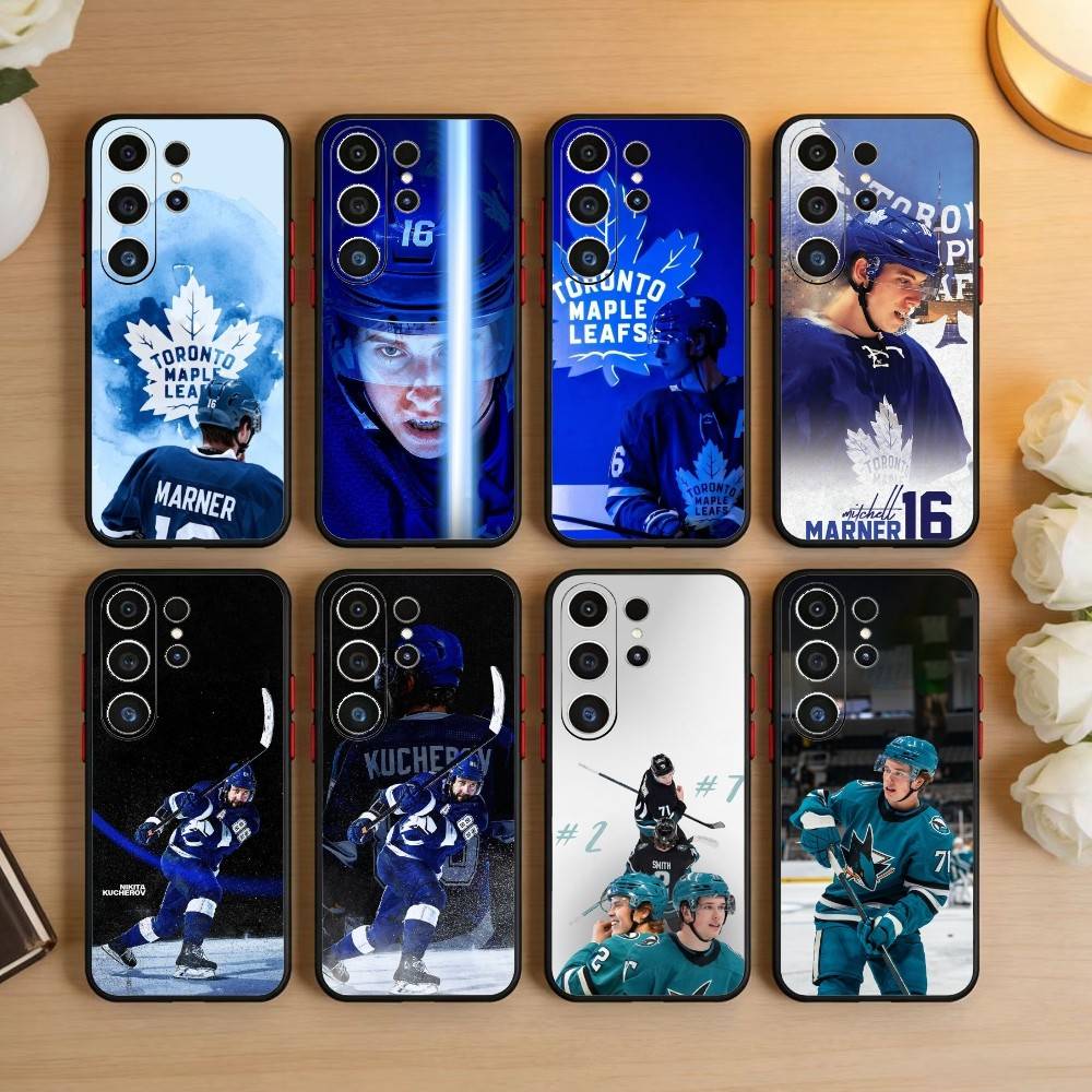 Чехол для телефона с хоккеистом Митчем Марнером для Samsung S26, S25, S24, S23, S22, S30, S21, Ultra, Plus, FE 5G, черный, мягкий