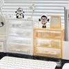 Desktop Storage Box Acrylic Drawer Type Small Box Home Office Student Desk Stationery Sundries Cosmetics Plastic Storage Racks