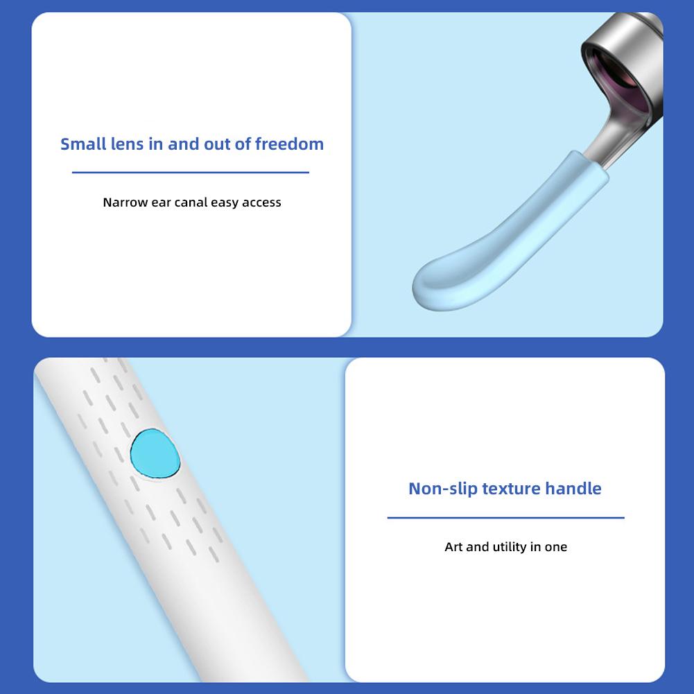 Высококачественная интеллектуальная визуальная ложка для чистки ушей, беспроводная перезаряжаемая светящаяся ложка для чистки ушей, инструмент для удаления ушной серы, уход за ушами