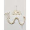Whimsical Cloud-Shaped Wooden Hair Clip Organizer with Ribbon - Decorative Wall Hanging Storage for Headbands, Scrunchies, and Accessories