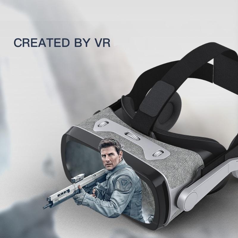 VR 3D очки, Наголовные очки виртуальной реальности VR для захватывающего игрового опыта, Подходят для смартфонов