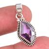 Natural Alexandrite Gemstone Handmade 925 Solid Sterling Silver Pendant 1'' c7H39