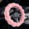 Мягкая Пушистая Оплетка на Руль Нескользящая Универсальный Аксессуар для Интерьера Автомобиля