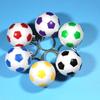 14pcs Waterproof Design Soccer Keychains Pull On Closure Sport Ball Key Chain  Bag Decoration