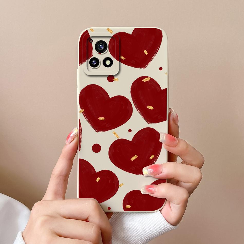 Чехол для телефона Vivo Y72 Y72S Y52S Y54S Стильный дизайн Мягкая задняя крышка из жидкого силикона Для Vivo Y 72 Y 52S Y 54S Ударопрочный Funda