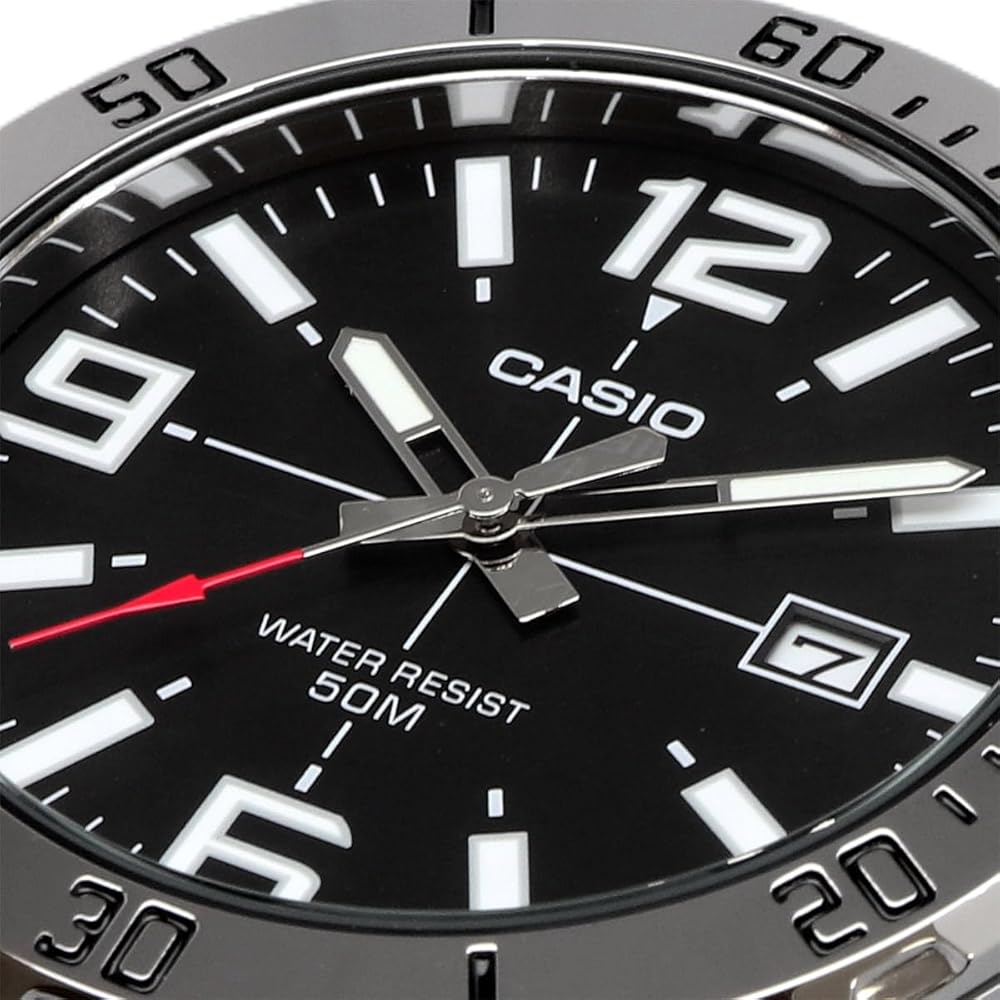 Casio Standard Analog Quartz Men's Watch MTP-VD01D-1BV Metal Band Black Imported Model