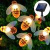 20/30/50/100 LED Solar Bee String Lights DIY Outdoor Waterproof Lamps Lawn Garden Decoration Flashing Lights Wedding Fairy Lights