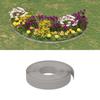 VidaXL Garden Edging 5 Pcs Grey 10 M 10 Cm Polyethylene 3155431