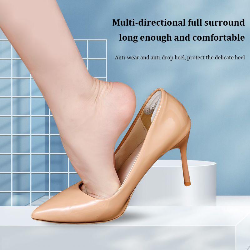Новые силиконовые гелевые наклейки на пятку, чашечки для пятки, вставки, подушечки для обуви, защита пятки для обуви, уменьшение размера обуви для женщин, мужчин, противоскользящие