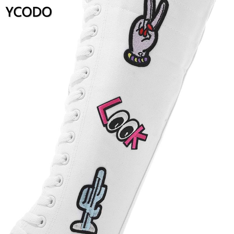 Весенне-осенние женские ботинки, парусиновые сапоги до середины икры, повседневная обувь с высоким берцем, длинные сапоги, удобные ботинки на плоской подошве со шнуровкой, размер 34-43