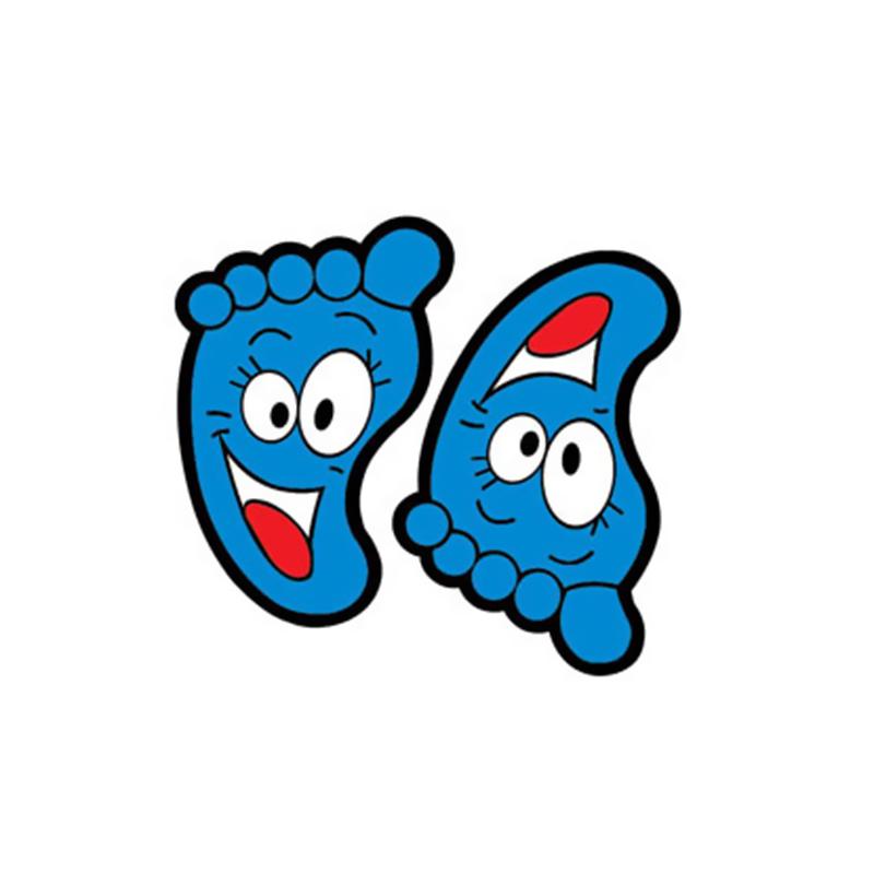 Детский сад, детские наклейки на стену с героями мультфильмов, украшение дома, популярные милые ножки в форме лестницы, 2 шт./компл., следы