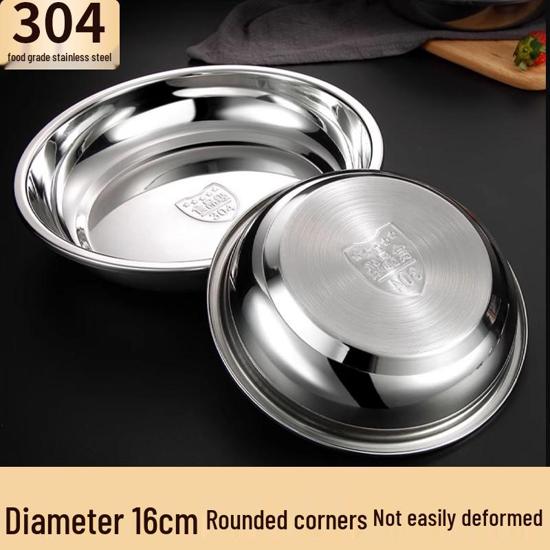 Круглая обеденная тарелка Xingfang из нержавеющей стали 304