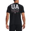 Under Armour Футболка для тренировок с принтом букв и логотипа, дышащая, мужская, черная 1352043-001