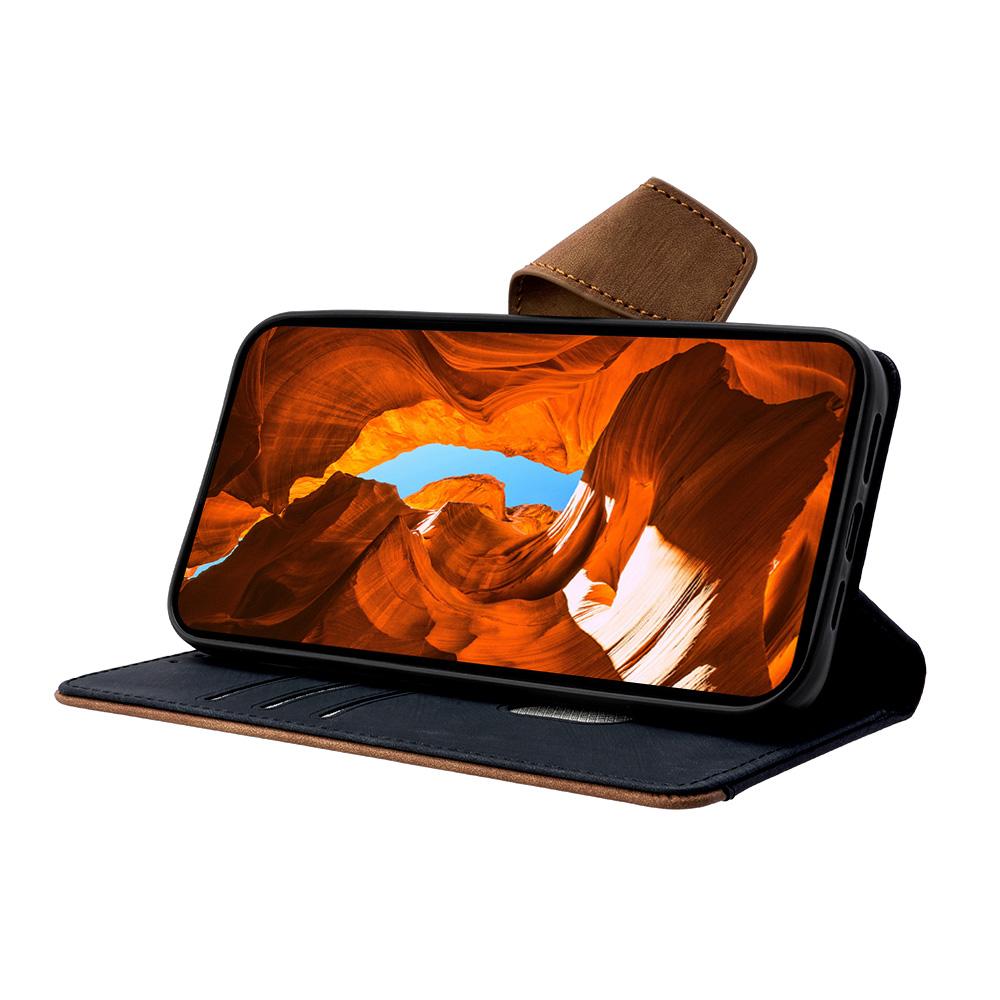 For Samsung Galaxy A56 5G Case RFID Blocking Color Splicing PU Leather Wallet Phone Cover